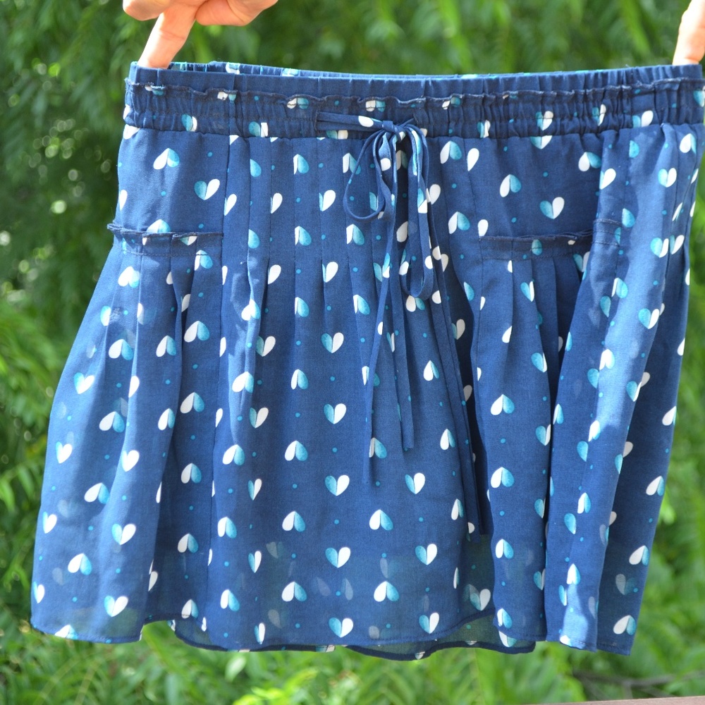 Flowy Hearts Skirt